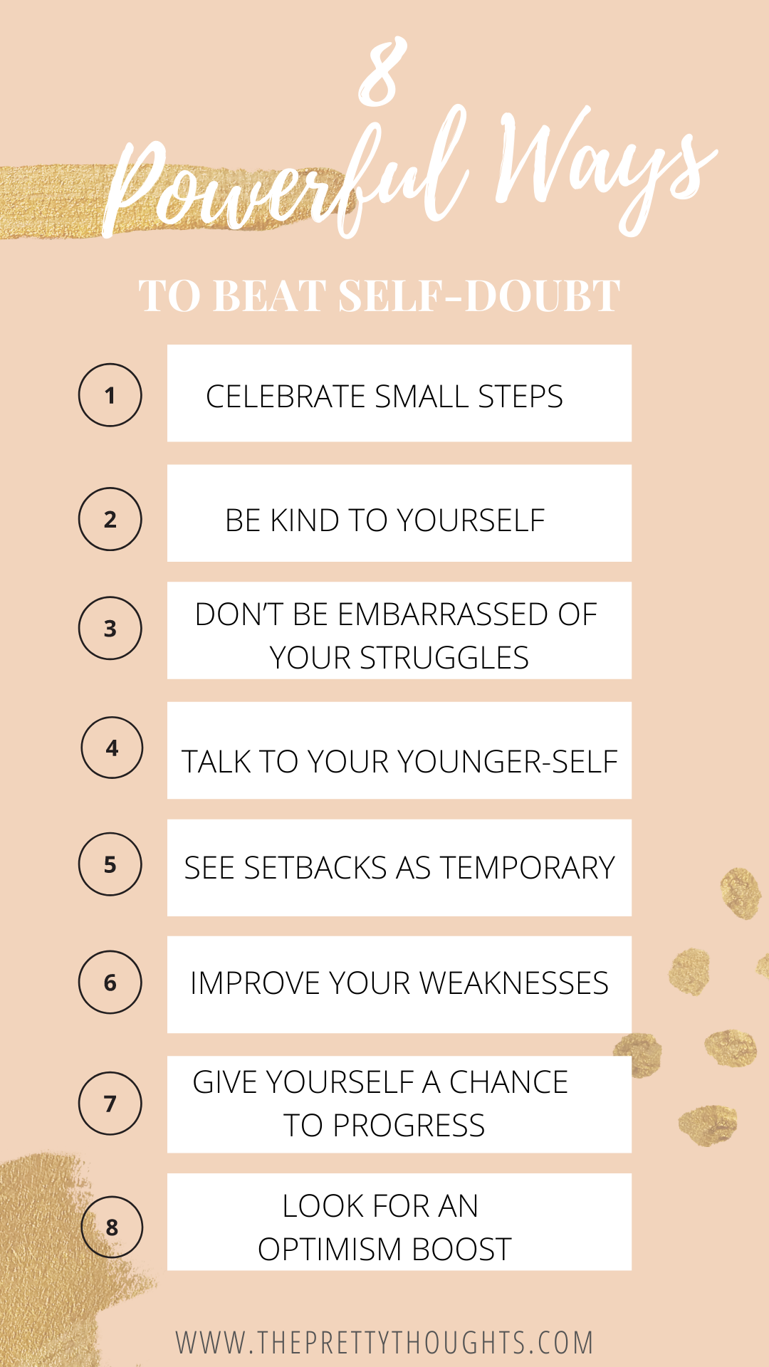 8 Powerful Ways To Beat Self Doubt The Pretty Thoughts