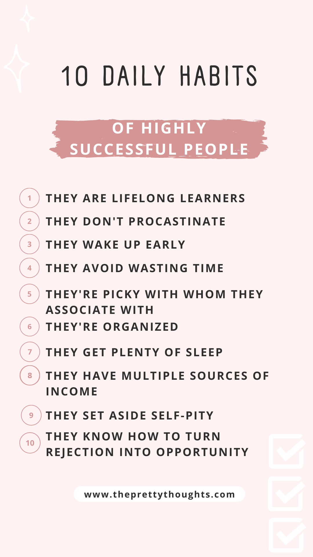 10 Daily Habits Of Highly Successful People - The Pretty Thoughts